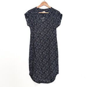 Bridge & Burn Navy Geo Print Shift Dress Size XS